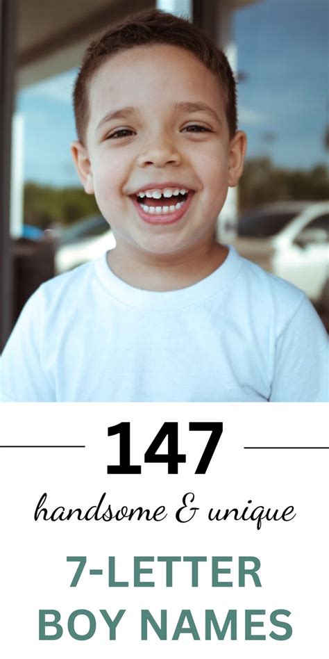7 letter baby boy names|7 Letter Boy Names: 147 Handsome & Unique Options.